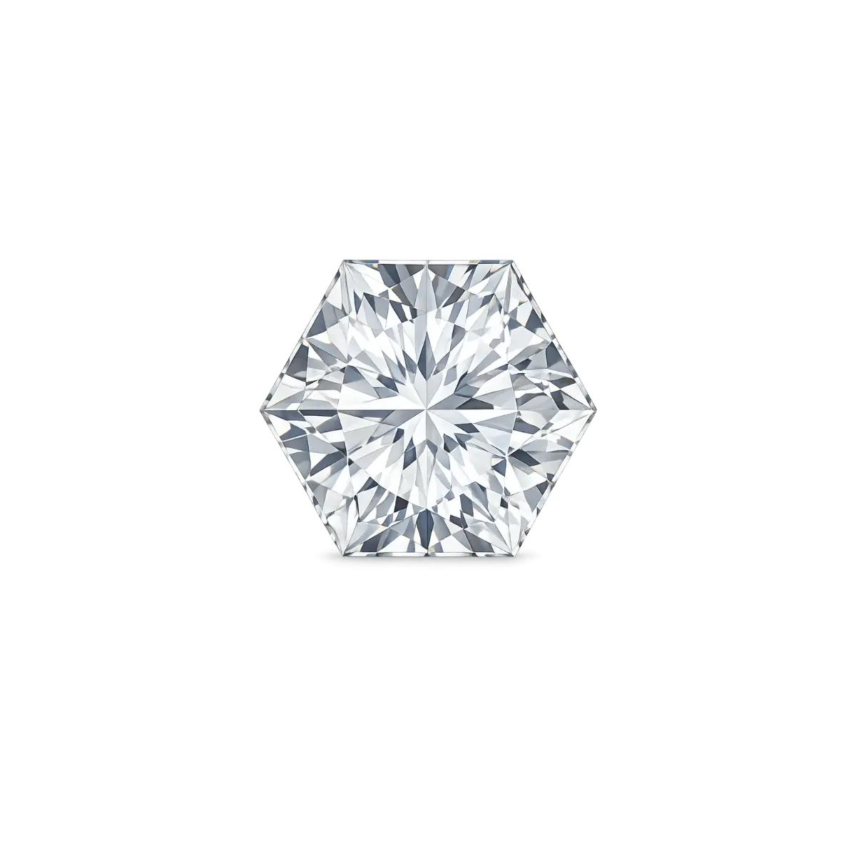 Hexagon kesim laboratuvar pırlantası